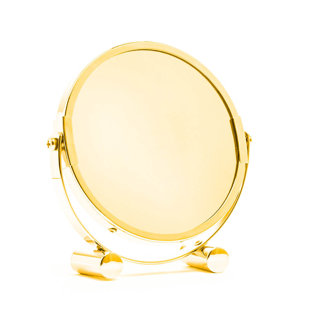 LUXURY 24K Gold Plated 2 Sided Freestanding Mirror